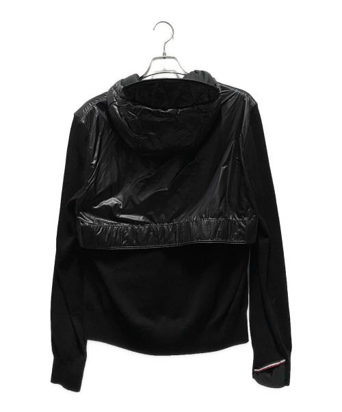 MONCLER GRENOBLE（モンクレール グルノーブル）MONCLER GRENOBLE (モンクレール グルノーブル) CARDIGAN TRICOT / ニット切替ダウンジャケット ブラック サイズ:Mの古着・服飾アイテム