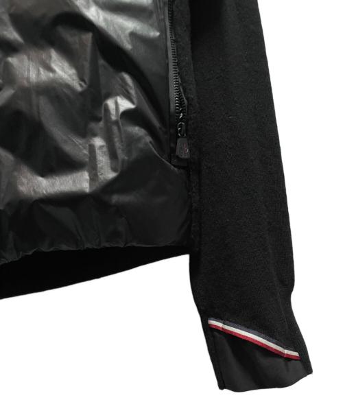 MONCLER GRENOBLE（モンクレール グルノーブル）MONCLER GRENOBLE (モンクレール グルノーブル) CARDIGAN TRICOT / ニット切替ダウンジャケット ブラック サイズ:Mの古着・服飾アイテム