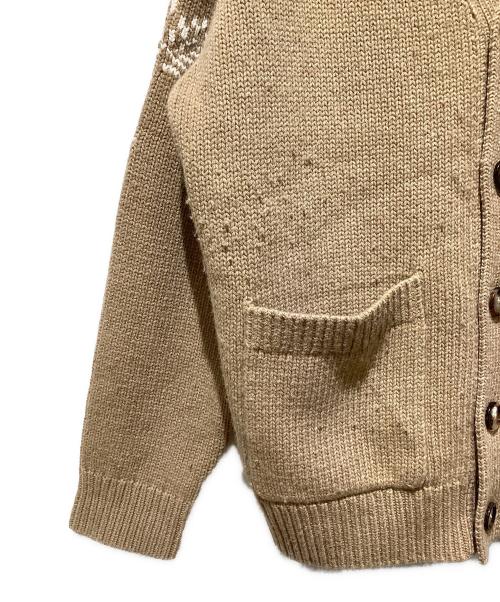BURBERRY（バーバリー）BURBERRY (バーバリー) Logo Intarsia Knit Cardigan（ロゴインターシャニットカーディガン） ブラウン サイズ:Lの古着・服飾アイテム