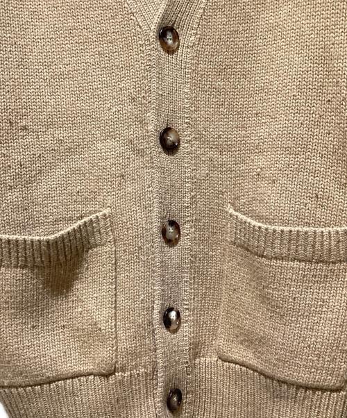 BURBERRY（バーバリー）BURBERRY (バーバリー) Logo Intarsia Knit Cardigan（ロゴインターシャニットカーディガン） ブラウン サイズ:Lの古着・服飾アイテム