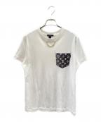LOUIS VUITTONルイ ヴィトン）の古着「モノグラムポケットTシャツ」｜ホワイト