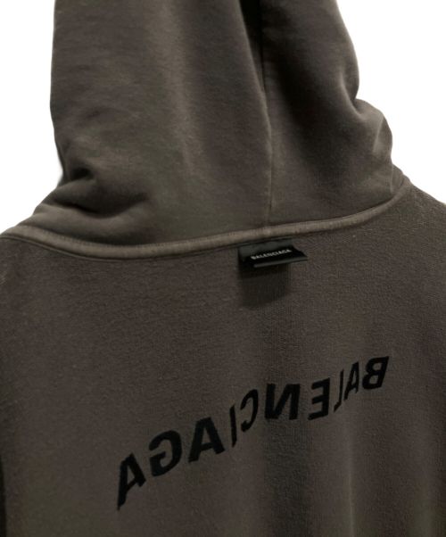 BALENCIAGA（バレンシアガ）BALENCIAGA (バレンシアガ) 刺繍ロゴパーカー グレー サイズ:XLの古着・服飾アイテム