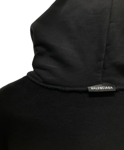 BALENCIAGA（バレンシアガ）BALENCIAGA (バレンシアガ) バックロゴパーカー ブラック サイズ:Lの古着・服飾アイテム