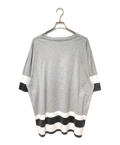 CELINE（セリーヌ）CELINE (セリーヌ) ナンバリングオーバーサイズTシャツ グレー サイズ:Mの古着・服飾アイテム
