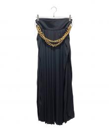 BALENCIAGA（バレンシアガ）の古着「ロングプリーツスカート」｜ブラック