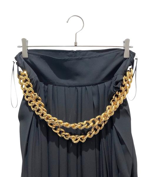 BALENCIAGA（バレンシアガ）BALENCIAGA (バレンシアガ) ロングプリーツスカート ブラック サイズ:36の古着・服飾アイテム