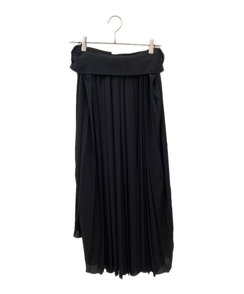 BALENCIAGA（バレンシアガ）BALENCIAGA (バレンシアガ) ロングプリーツスカート ブラック サイズ:36の古着・服飾アイテム