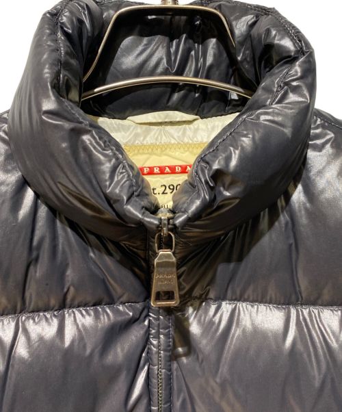 PRADA SPORTS（プラダスポーツ）PRADA SPORTS (プラダスポーツ) Triangle Logo Down Jacket（トライアングルロゴダウンジャケット） ブラック サイズ:38の古着・服飾アイテム