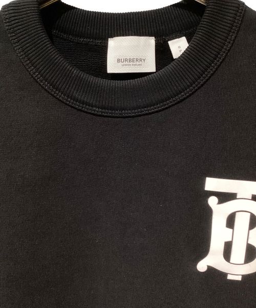 BURBERRY（バーバリー）BURBERRY (バーバリー) TB Logo Sweat Shirt（TBロゴスウェット) ブラック サイズ:Sの古着・服飾アイテム
