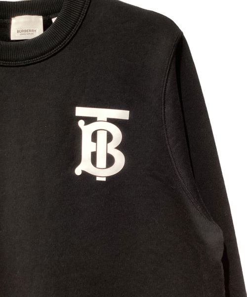 BURBERRY（バーバリー）BURBERRY (バーバリー) TB Logo Sweat Shirt（TBロゴスウェット) ブラック サイズ:Sの古着・服飾アイテム