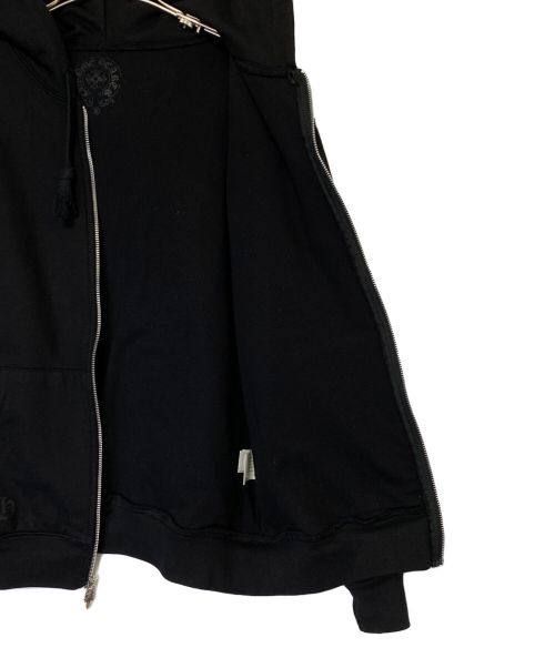 CHROME HEARTS（クロムハーツ）CHROME HEARTS (クロムハーツ) ホースシューロゴジップパーカー ブラック サイズ:Sの古着・服飾アイテム