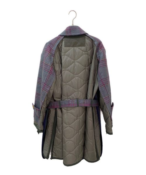 sacai（サカイ）sacai (サカイ) ドッキングコート グレー サイズ:2の古着・服飾アイテム