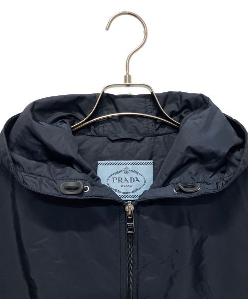 PRADA（プラダ）PRADA (プラダ) トライアングルロゴナイロンジャケット ネイビー サイズ:40の古着・服飾アイテム