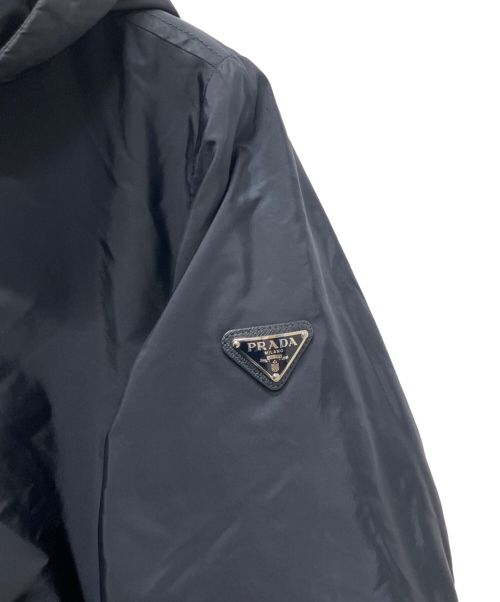 PRADA（プラダ）PRADA (プラダ) トライアングルロゴナイロンジャケット ネイビー サイズ:40の古着・服飾アイテム