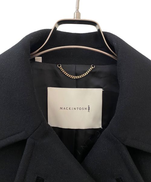 MACKINTOSH（マッキントッシュ）MACKINTOSH (マッキントッシュ) スリムフィット ライトメルトンPコート ブラック サイズ:6の古着・服飾アイテム