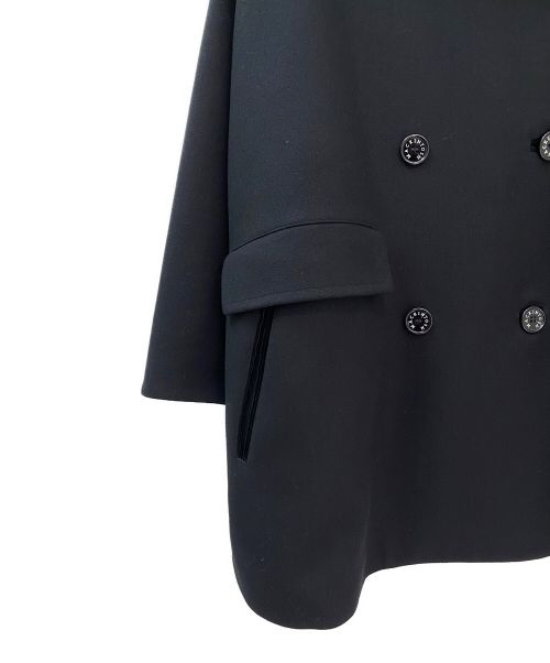 MACKINTOSH（マッキントッシュ）MACKINTOSH (マッキントッシュ) スリムフィット ライトメルトンPコート ブラック サイズ:6の古着・服飾アイテム