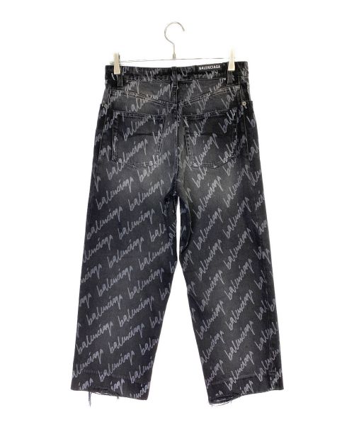 BALENCIAGA（バレンシアガ）BALENCIAGA (バレンシアガ) ダメージ加工デニムパンツ ブラック サイズ:26の古着・服飾アイテム