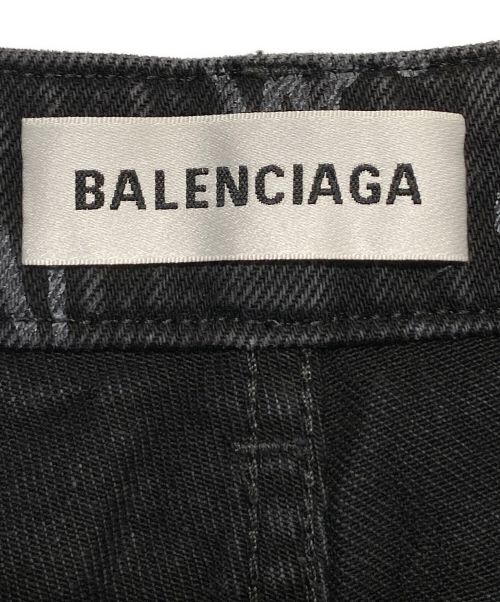 BALENCIAGA（バレンシアガ）BALENCIAGA (バレンシアガ) ダメージ加工デニムパンツ ブラック サイズ:26の古着・服飾アイテム