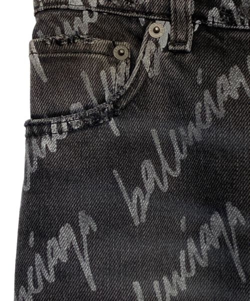 BALENCIAGA（バレンシアガ）BALENCIAGA (バレンシアガ) ダメージ加工デニムパンツ ブラック サイズ:26の古着・服飾アイテム
