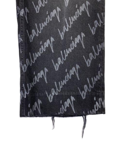 BALENCIAGA（バレンシアガ）BALENCIAGA (バレンシアガ) ダメージ加工デニムパンツ ブラック サイズ:26の古着・服飾アイテム
