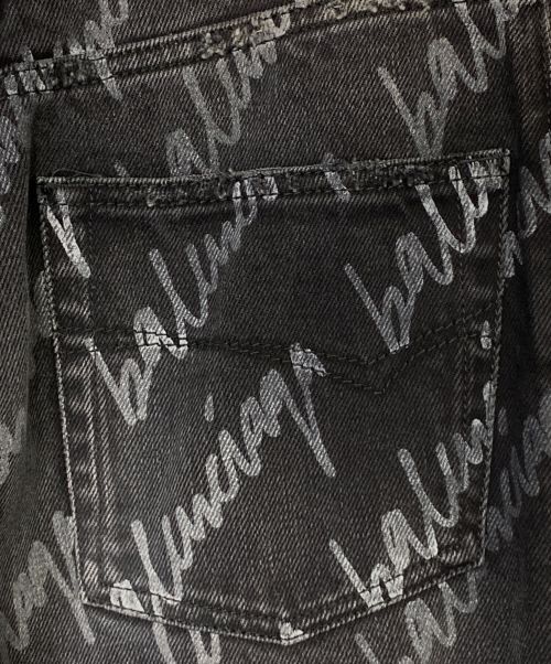 BALENCIAGA（バレンシアガ）BALENCIAGA (バレンシアガ) ダメージ加工デニムパンツ ブラック サイズ:26の古着・服飾アイテム