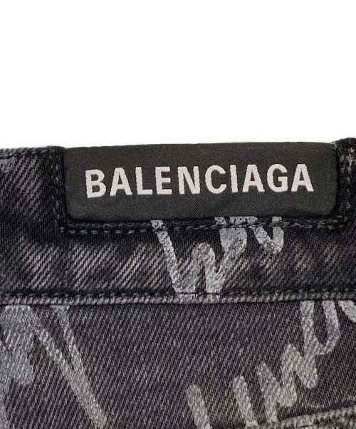 BALENCIAGA（バレンシアガ）BALENCIAGA (バレンシアガ) ダメージ加工デニムパンツ ブラック サイズ:26の古着・服飾アイテム