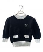 PRADAプラダ）の古着「ロゴニット」｜ホワイト×ブラック