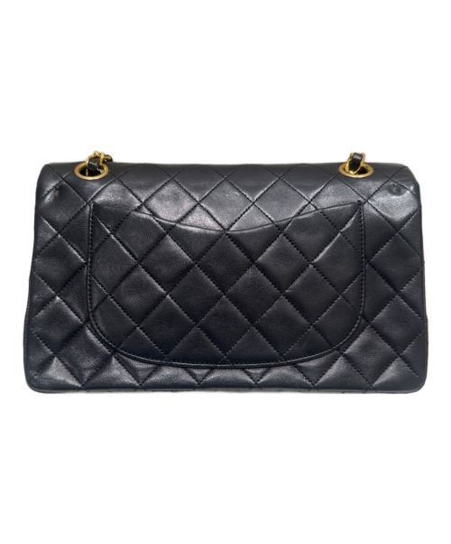 CHANEL（シャネル）CHANEL (シャネル) Wフラップチェーンショルダーバッグ ブラック サイズ:23の古着・服飾アイテム