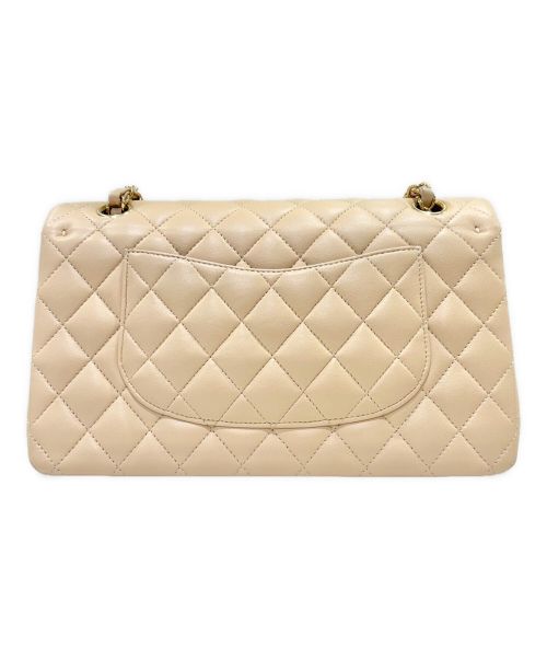 CHANEL（シャネル）CHANEL (シャネル) Wフラップチェーンショルダーバッグ マトラッセ25 A01112 ベージュの古着・服飾アイテム