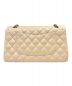 CHANEL (シャネル) Wフラップチェーンショルダーバッグ マトラッセ25 A01112 ベージュ：900000円