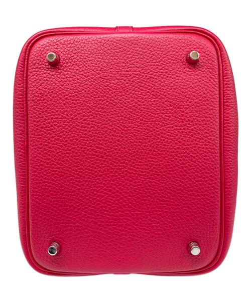 HERMES（エルメス）HERMES (エルメス) ピコタン ロック MM/シルバー金具/トリヨンクレマンス/フランボワーズ/ルージュセリエ/Z刻印 フランボワーズ/ルージュセリエ サイズ:MMの古着・服飾アイテム