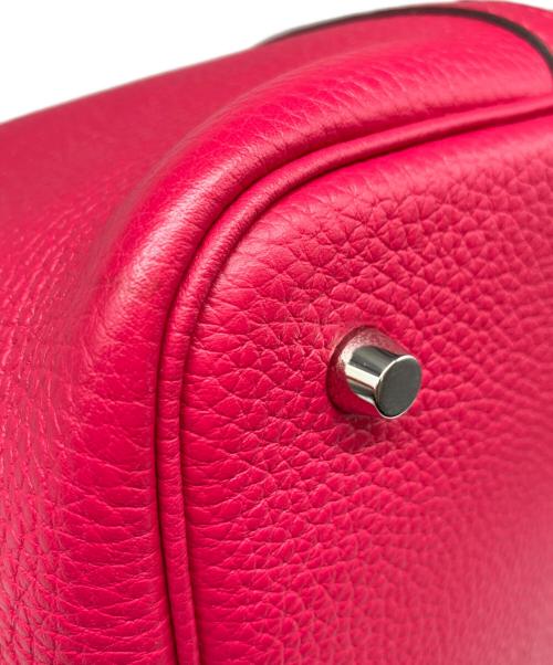 HERMES（エルメス）HERMES (エルメス) ピコタン ロック MM/シルバー金具/トリヨンクレマンス/フランボワーズ/ルージュセリエ/Z刻印 フランボワーズ/ルージュセリエ サイズ:MMの古着・服飾アイテム