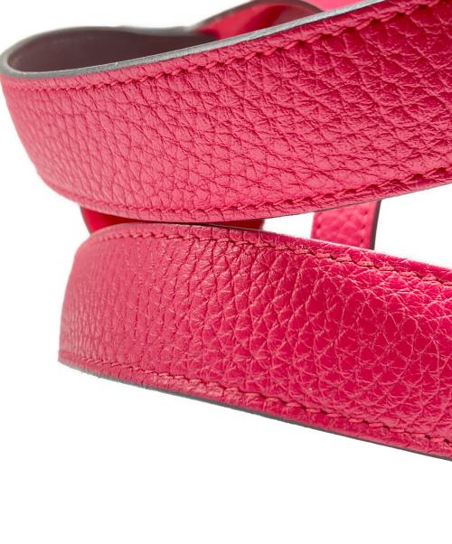 HERMES（エルメス）HERMES (エルメス) ピコタン ロック MM/シルバー金具/トリヨンクレマンス/フランボワーズ/ルージュセリエ/Z刻印 フランボワーズ/ルージュセリエ サイズ:MMの古着・服飾アイテム