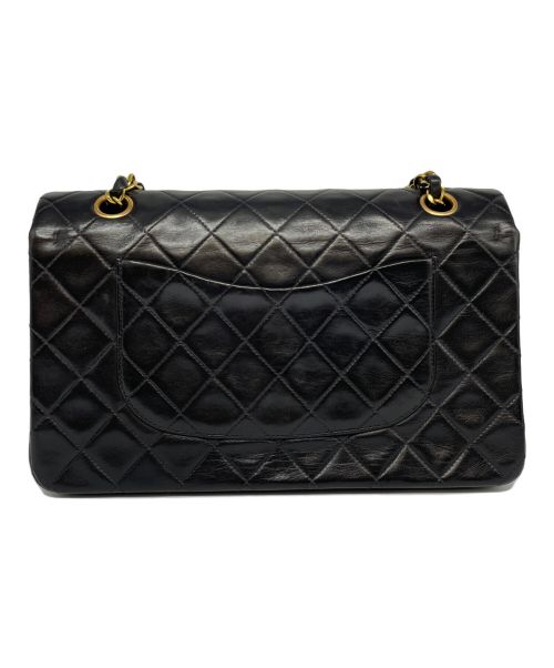 CHANEL（シャネル）CHANEL (シャネル) マトラッセ25 Wフラップ チェーンショルダーバッグ 	 ブラック サイズ:25の古着・服飾アイテム