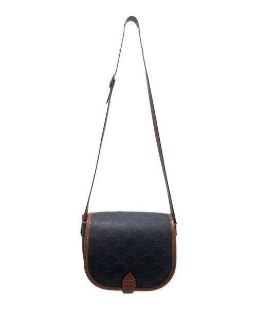 CELINE（セリーヌ）CELINE (セリーヌ) ミディアム フォルコ バッグ ブラウン サイズ:ミディアムの古着・服飾アイテム