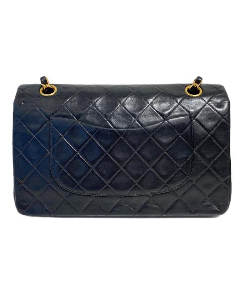 CHANEL（シャネル）CHANEL (シャネル) マトラッセ25 Wフラップチェーンショルダーバッグ ブラック サイズ:25の古着・服飾アイテム