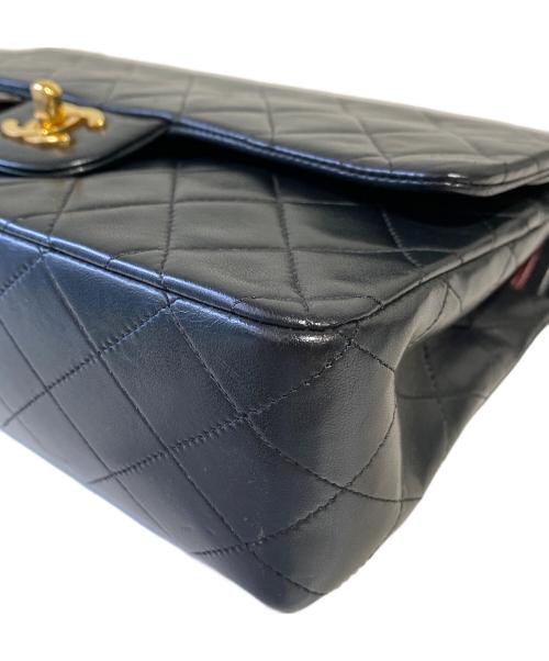 CHANEL（シャネル）CHANEL (シャネル) マトラッセ25 Wフラップチェーンショルダーバッグ ブラック サイズ:25の古着・服飾アイテム