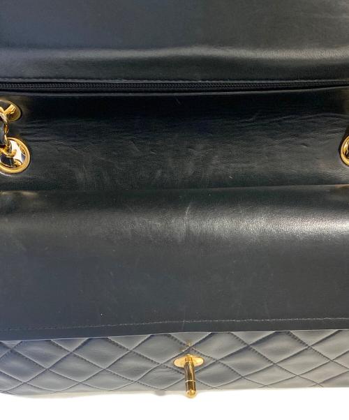 CHANEL（シャネル）CHANEL (シャネル) マトラッセ25 Wフラップチェーンショルダーバッグ ブラック サイズ:25の古着・服飾アイテム