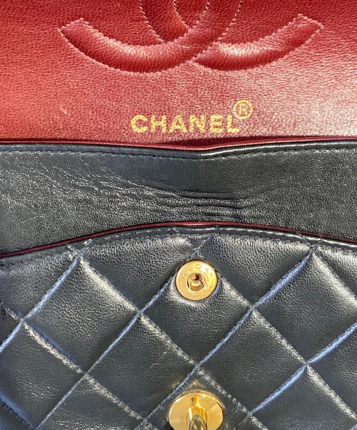 CHANEL（シャネル）CHANEL (シャネル) マトラッセ25 Wフラップチェーンショルダーバッグ ブラック サイズ:25の古着・服飾アイテム