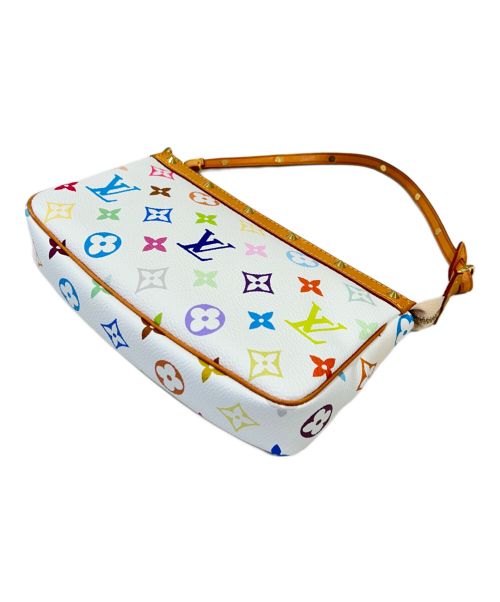 LOUIS VUITTON（ルイ ヴィトン）LOUIS VUITTON (ルイ ヴィトン) マルチカラー ポシェット・アクセソワール ホワイトの古着・服飾アイテム