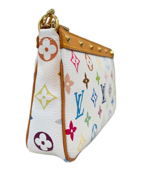 LOUIS VUITTON（ルイ ヴィトン）LOUIS VUITTON (ルイ ヴィトン) マルチカラー ポシェット・アクセソワール ホワイトの古着・服飾アイテム