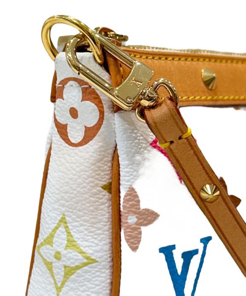 LOUIS VUITTON（ルイ ヴィトン）LOUIS VUITTON (ルイ ヴィトン) マルチカラー ポシェット・アクセソワール ホワイトの古着・服飾アイテム