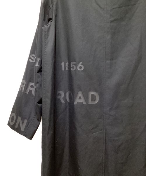 BURBERRY（バーバリー）BURBERRY (バーバリー) Horse Ferry Stencil Collar Coat（ホースフェリーステンカラーコート） ブラック サイズ:44の古着・服飾アイテム