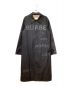 BURBERRY（バーバリー）の古着「Horse Ferry Stencil Collar Coat（ホースフェリーステンカラーコート）」｜ブラック