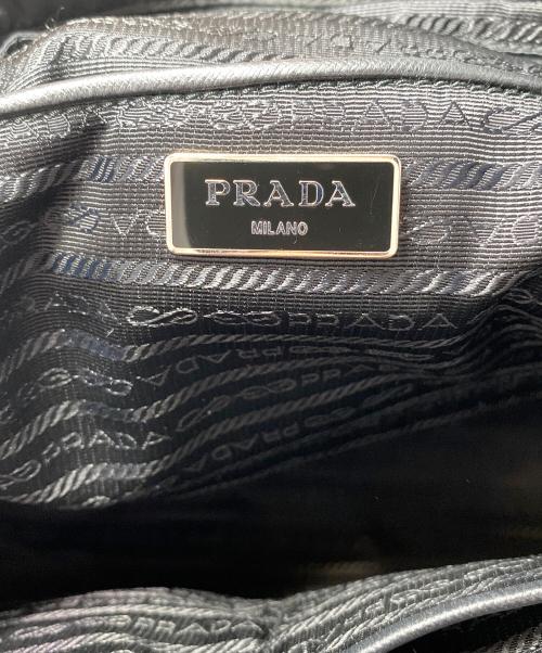 PRADA（プラダ）PRADA (プラダ) キルティングチェーントートバッグ ブラックの古着・服飾アイテム