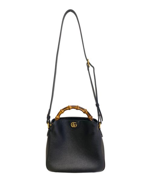 GUCCI（グッチ）GUCCI (グッチ) ダイアナ スモールショルダーバッグ ブラック サイズ:スモールの古着・服飾アイテム