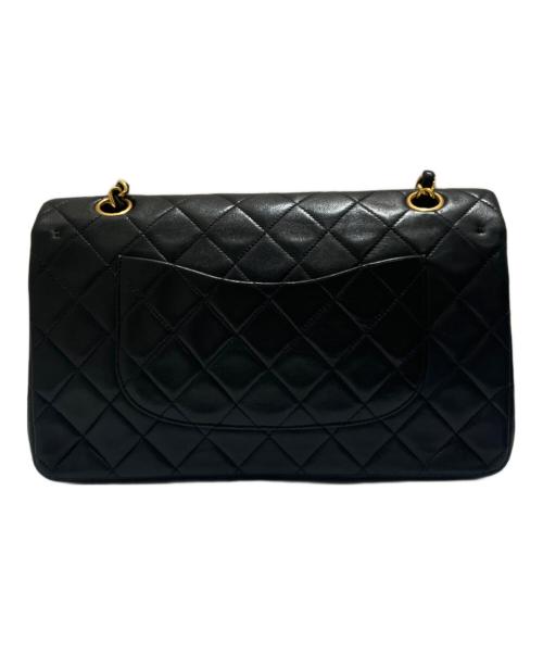 CHANEL（シャネル）CHANEL (シャネル) マトラッセ25/Wフラップチェーンショルダーバッグ ブラック サイズ:25の古着・服飾アイテム