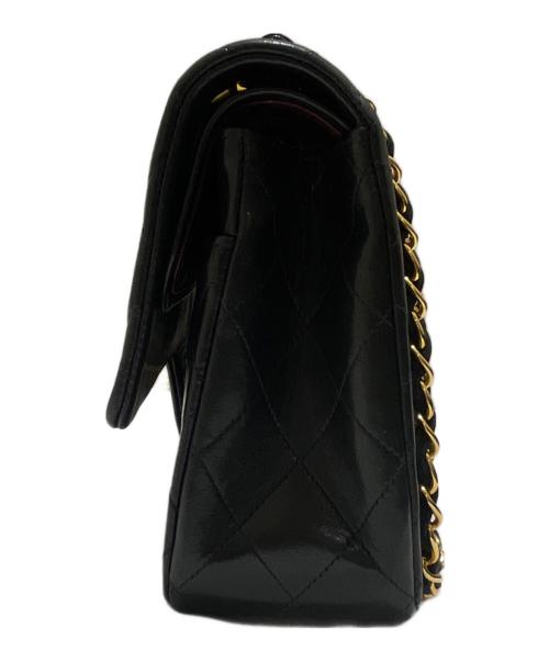 CHANEL（シャネル）CHANEL (シャネル) マトラッセ25/Wフラップチェーンショルダーバッグ ブラック サイズ:25の古着・服飾アイテム