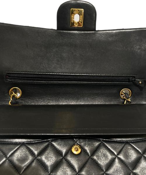 CHANEL（シャネル）CHANEL (シャネル) マトラッセ25/Wフラップチェーンショルダーバッグ ブラック サイズ:25の古着・服飾アイテム