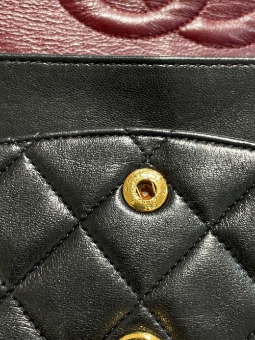 CHANEL（シャネル）CHANEL (シャネル) マトラッセ25/Wフラップチェーンショルダーバッグ ブラック サイズ:25の古着・服飾アイテム